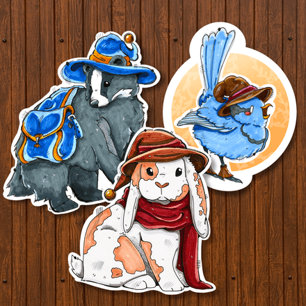 Winter Critter Sticker Pack