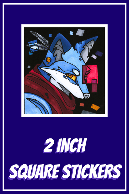 2 Inch Square Stickers