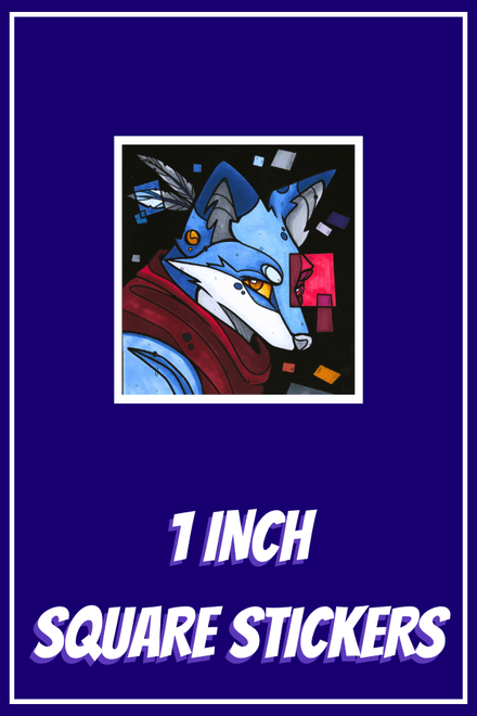 1 Inch Square Stickers