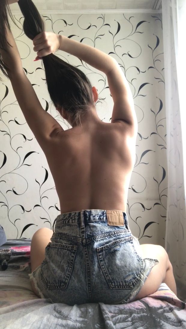 No Top Sexy Ponytail Play