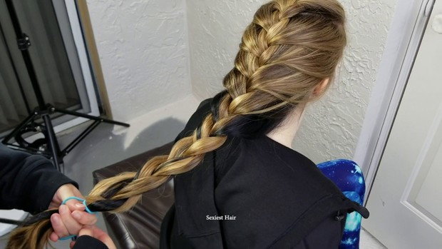 Nina Gym Fun Part 1 (Gets French Braid B 4 Gym)