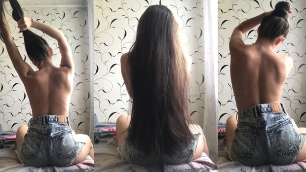 No Top Sexy Ponytail Play