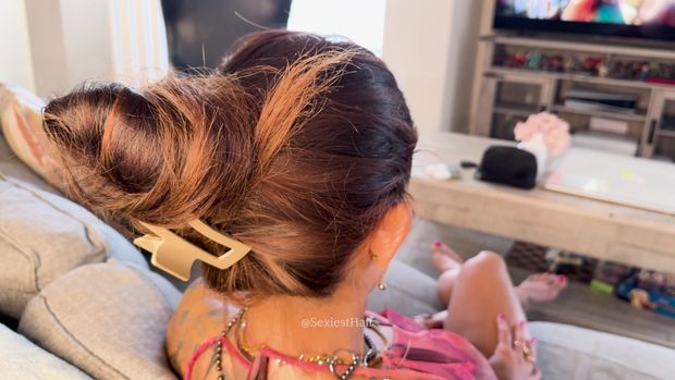 Stephanie Hair Clip 4k Pt 1 