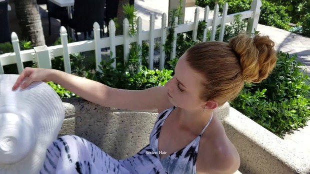 Amber&#x27;s 1st Shoot Natural Redhead  Rapunzel Beach Fun 