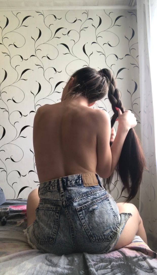 No Top Sexy Ponytail Play