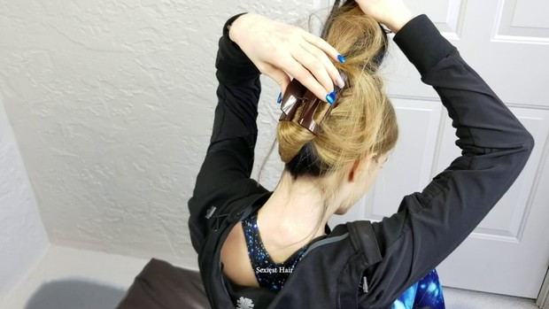 Nina Gym Fun Part 1 (Gets French Braid B 4 Gym)
