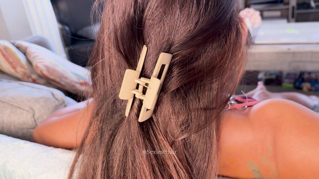 Stephanie Hair Clip 4k Pt 1 