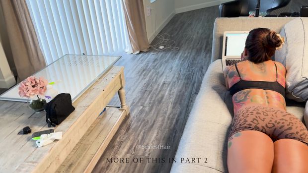 Stephanie Hair Clip 4k Pt 1 
