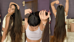 Yega&#x27;s 1st Hair Play Video