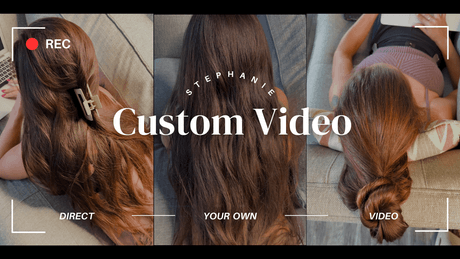 Direct Your Own Hair Modeling Video | Stephanie (1 Available)