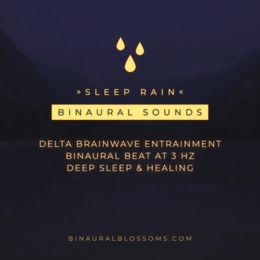Sleep Rain | BINAURAL SOUNDS | Binaural Beat @ 3Hz