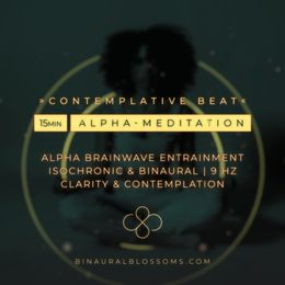 Contemplative Beat | Alpha-Meditation | Binaural + Isochronic @ 9Hz