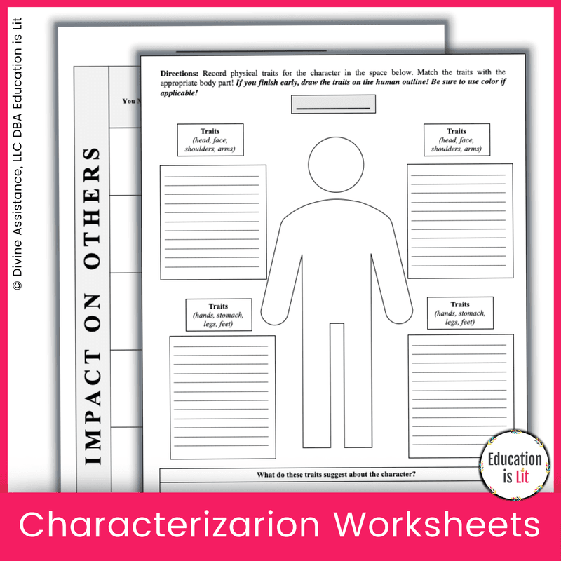 bundle-of-character-analysis-worksheets for Free Printable Character Education Worksheets Bundle of Character Analysis Worksheets for Free Printable Character Education Worksheets