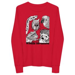 Animal Selfie YOUTH Long Sleeve T