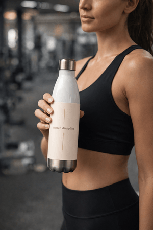 Unseen Discipline Water Bottle – Minimal Motivational Stainless Steel Tumbler