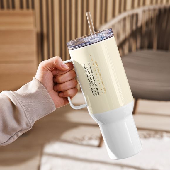 The "Seen &amp; Noted" Travel Mug — Aesthetic Insulated Tumbler for Quiet Growth