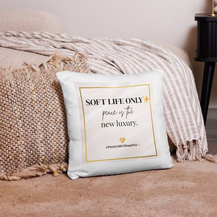 Soft Life Only Cushion Cover | Minimalist Cozy Decor