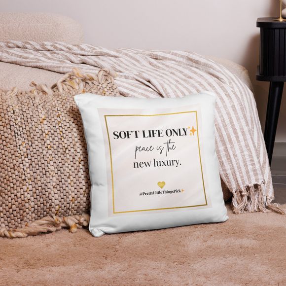 Soft Life Only Cushion Cover | Minimalist Cozy Decor