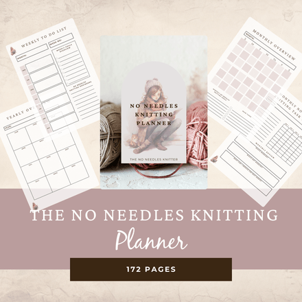 No Needles Knitting Planner Digital Download