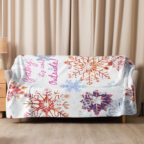 Baby It's Cold Outside! - Sublimated Sherpa Blanket