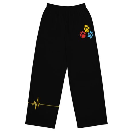 Vet Med Paw Pants - Unisex Wide-Leg Sweat Pants