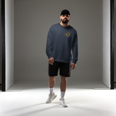 Strength of a Leo ~ Embroidered Sweater - Unisex Organic Cotton Sweatshirt | SOL'S