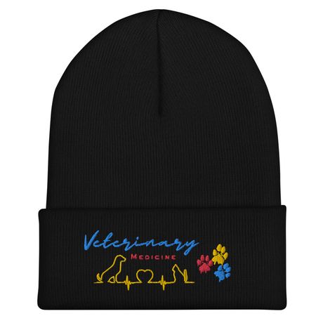 Vet Med ~ Embroidered - Cuffed Beanie | Yupoong