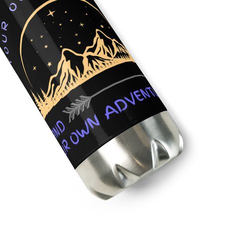 Motivation finds Adevnture - Stainless Steel Bottle