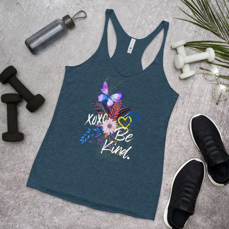 Be Kind - Woman's Racerback Tank Top: Next Level