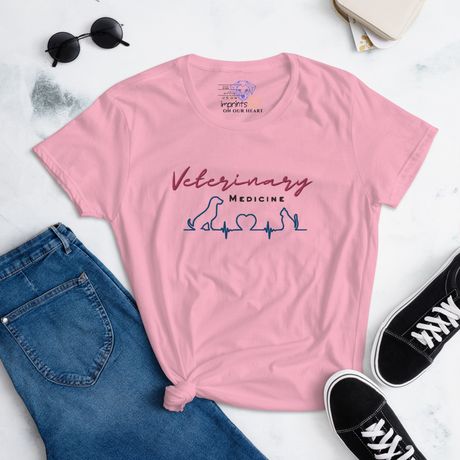 Vet Med ~ Embroidered - Women's Fashion Fit T-Shirt | Gildan