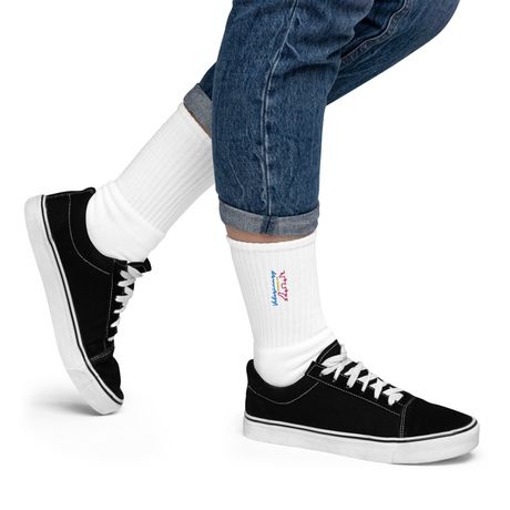 Vet Med -~ Embroidered - Cotton Blend Crew Socks | SOCCO