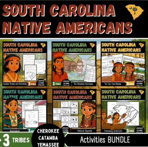 South Carolina Native Americans Bundle | Cherokee, Catawba, Yemassee | Grades 3-5