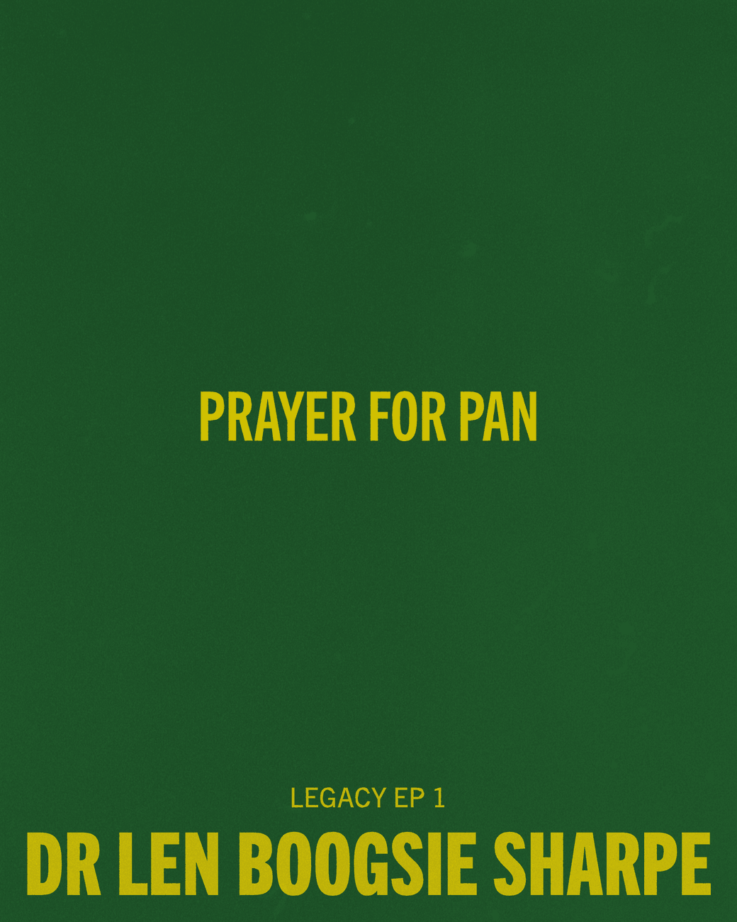 Prayer For Pan (AUDIO)