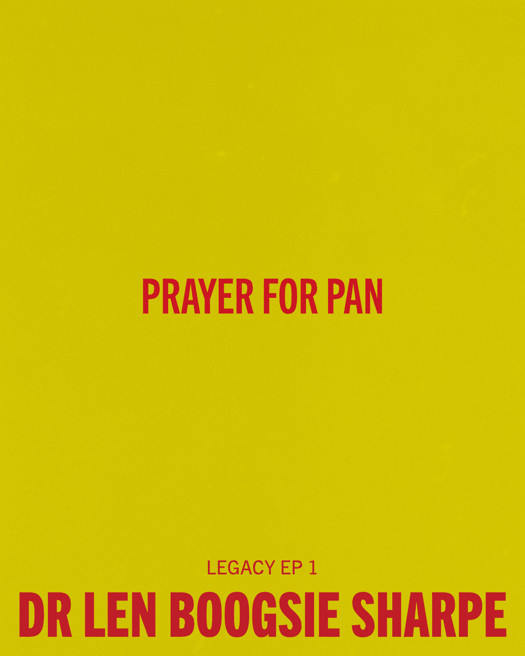 Prayer For Pan (SCORE)