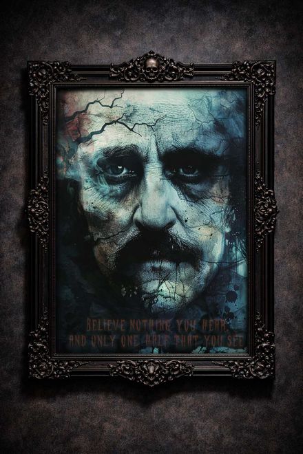 POE QUOTE PRINT “Believe nothing you hear…”