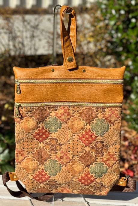 Cork and SiLeather Packable Tote Bag