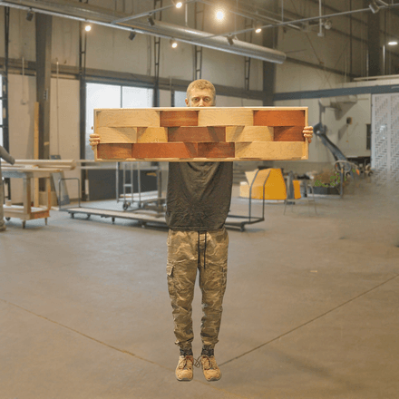 *SOLD* mixed panel // 40 x 9 