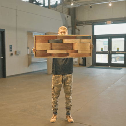 *SOLD* mixed panel // 32 x 12