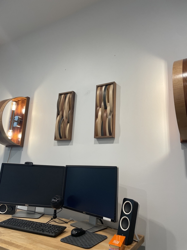 *SOLD* walnut mini pair - 12 x 6