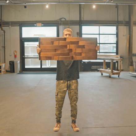 *SOLD* mahogany simple // 32 x 12