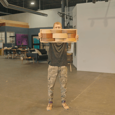 *SOLD* mini mixed // 22 x 7