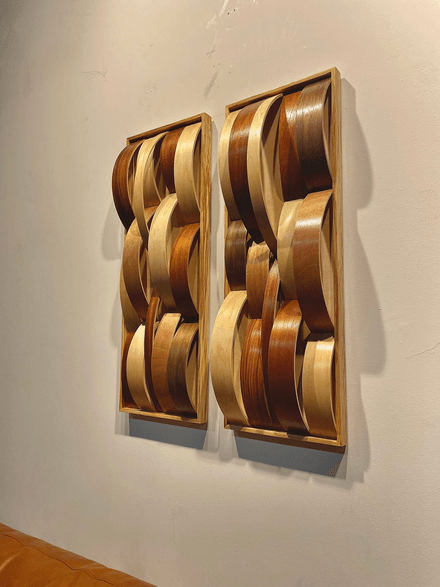 *SOLD* heart pine pair // 26 x 9