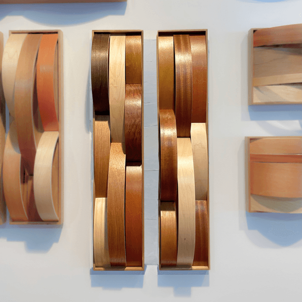 *SOLD* light walnut mini pair // 30 x 6