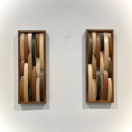 *SOLD* walnut mini pair - 12 x 6