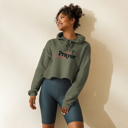 PRAYER CROPPED HOODIE