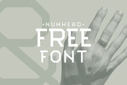 FREE NUMHEAD – Industrial-Inspired Slab Serif Font Family with Geometric Fragmentation