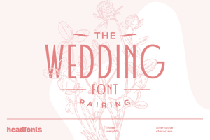 Wedding Font Duo – Elegant Sans Serif Pairing for Sophisticated Wedding Designs