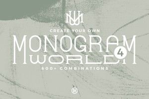 Monogram World Serif – Elegant Serif Typeface for Custom Monograms and Classic Designs