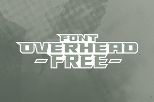 FREE OVERHEAD Font – Geometric Slab Serif Typeface for Dynamic Sports Branding