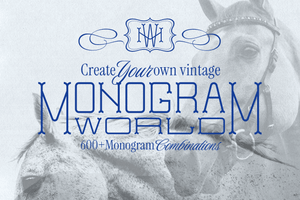 Monogram World Vintage – Retro Monogram Creator Font
